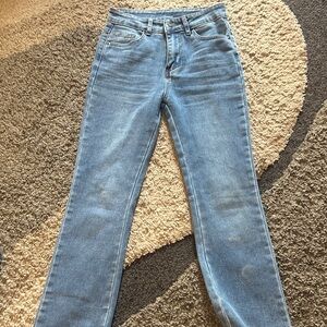 SHEIN Light Blue Straight Leg Jeans